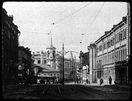 Остоженка, дореволюционный вид. Из коллекции Э. В. Готье-Дюфайе
